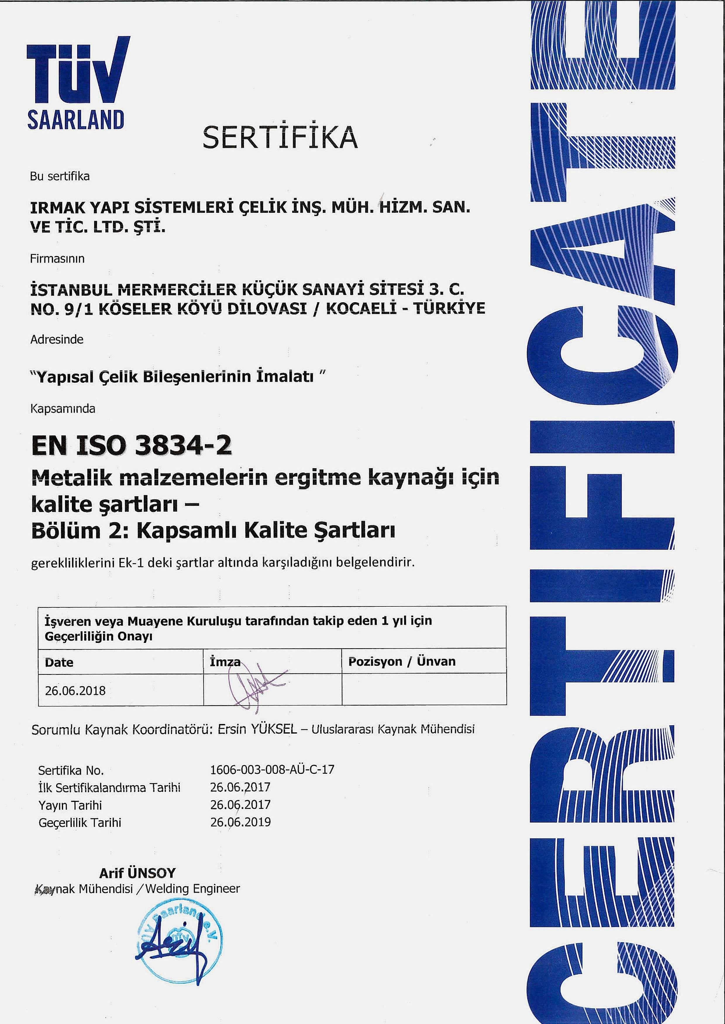sertifika en iso 3834-2